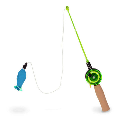 OUR PETS - Go Fish! Teaser Wand Cat Toy