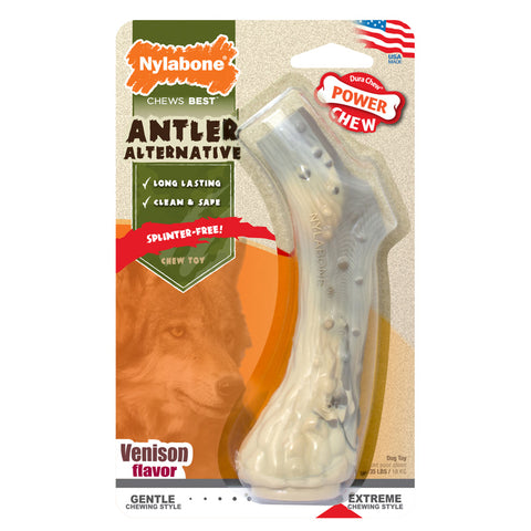 POWER CHEW - Antler Alternative Dog Chew Toy Venison Flavor Medium