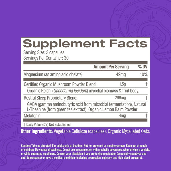 OM MUSHROOM - Mushroom Sleep - 90 Capsules