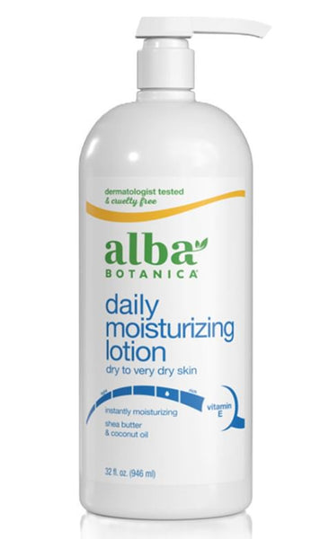 ALBA BOTANICA - Daily Moisturizing Body Lotion, Dry to Very Dry Skin  - 32 fl. oz. (946 ml)