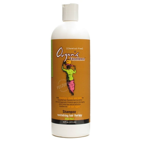 Organic Excellence -   Mint Shampoo, 16-Ounces (Pack Of 2)