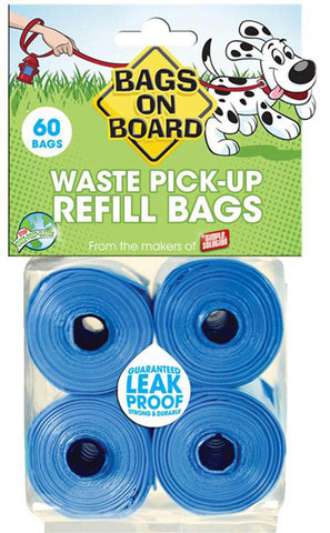 Blue Bag Refill Pack - 4 x 15 Bag Rolls