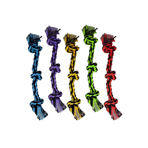MULTIPET - Nuts for Knots 3-Knot Rope Dog Toy