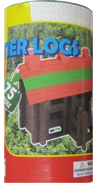 HOMEWARE - Real Wood Toys Frontier Logs Stack & Build Set